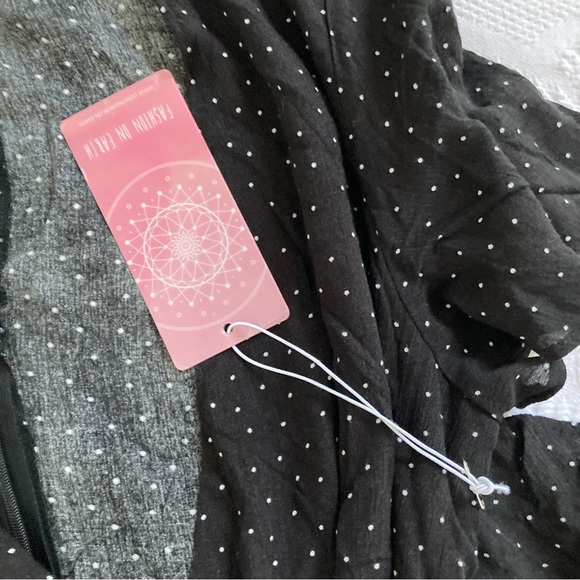 fashion on earth Dresses Nwt Fashion On Earth Black White Polka Dot